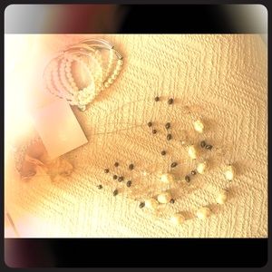 Chico’s Pearl Necklace and Bracelet